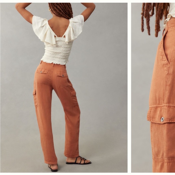 NWT 💙 Anthro Cloth & Stone straight cargo pants - Picture 3 of 6